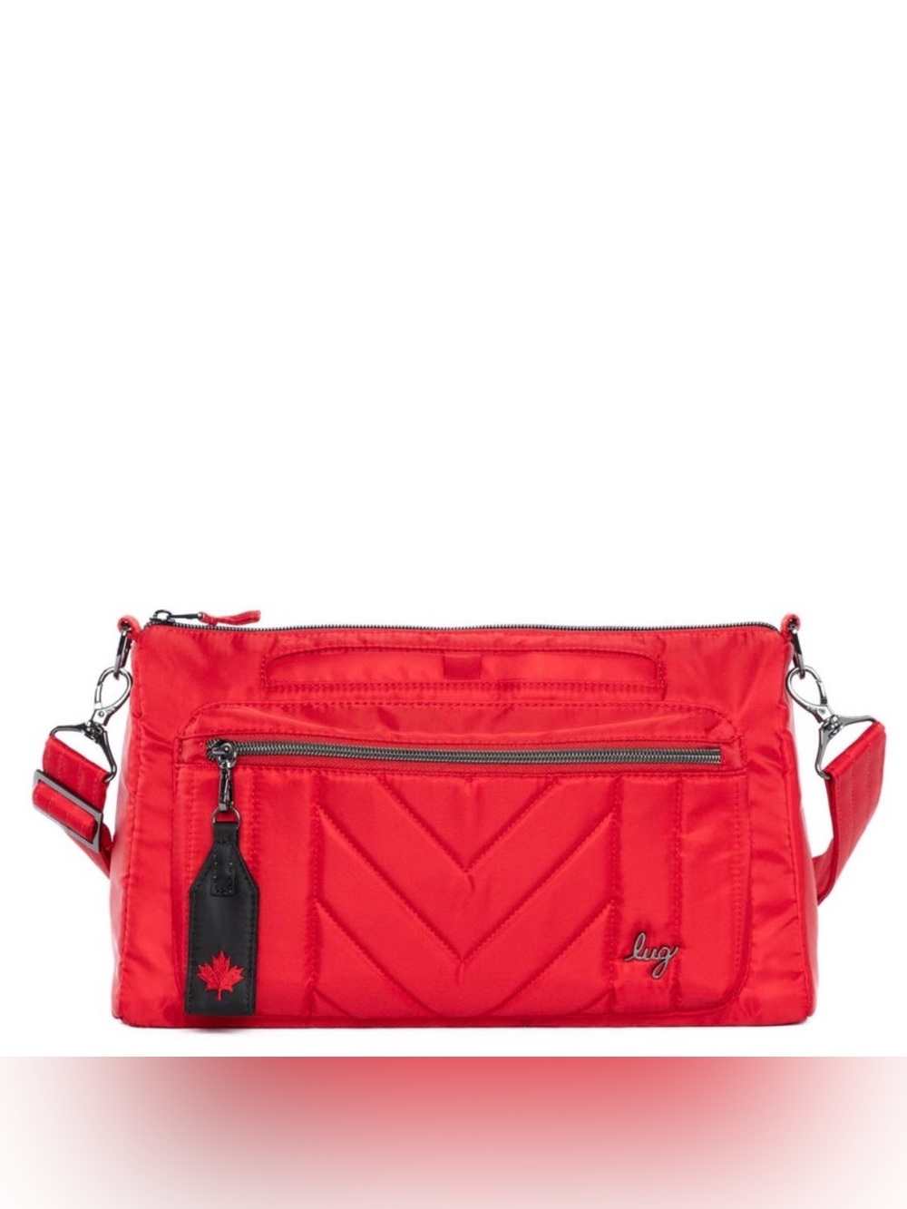 Lug Stretch LE Crossbody Bag NWT Poppy Red Maple - Picture 15 of 15